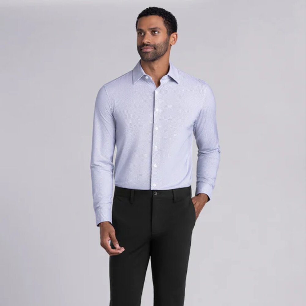 Buttercloth Robert Herjavec Collection Legacy in Icy Cotton - Purple/White